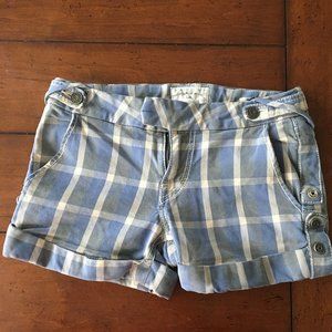 Taverniti So Jeans- Blue Plaid Shorts